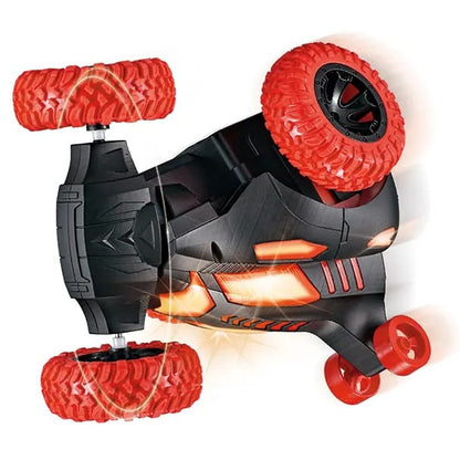 40MHz RC Rotating Stunt Car – Battery Operated Remote Control Rotation & Flip Car