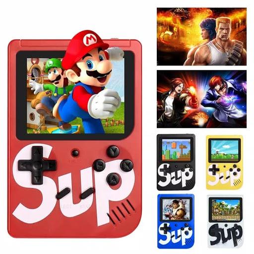 SUP Player Game Console | 400 in 1 Handheld Retro | 3" LCD Screen | Rechargeable Battery | TV Compatible (Random Colour)