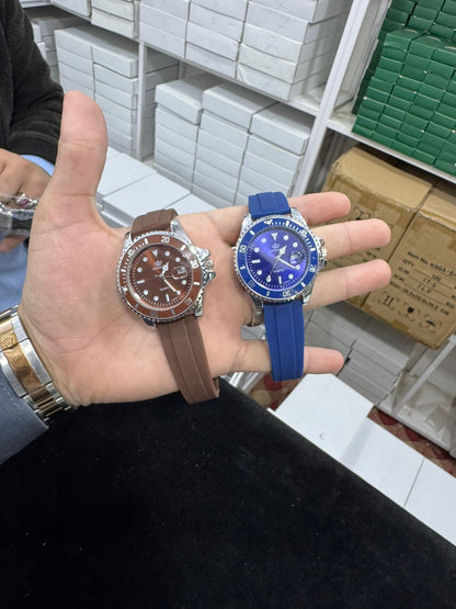 Mens Luxury Sports Wristwatch Stylish Design With Durable Silicone Strap | Blue