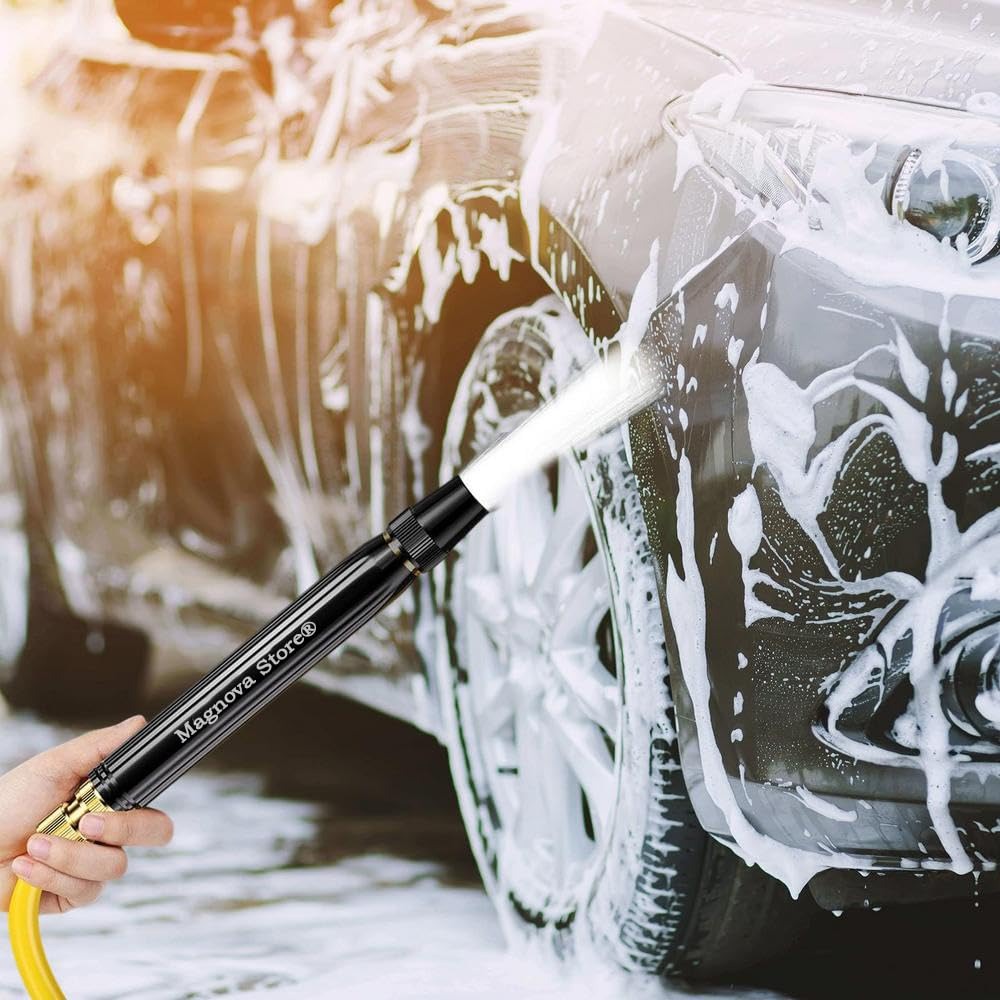 (Plastic Body) Water Spray Gun for Car and Bike Washing, High Pressure Water Spray Nozzle with Adjustable Sprayer, Water Jet Sprayer for Floor & Window Cleaning, Gardening, Bathing